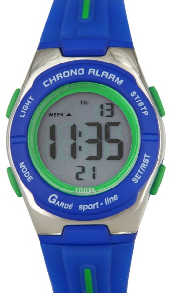 UMR Ruhla Armbanduhr Multifunktionsmodul Dualtime, Wochentag, Monat-Tag,SPORT-LINE 2860-4