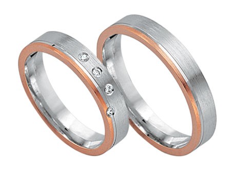 Trauringe 333 Bicolor
