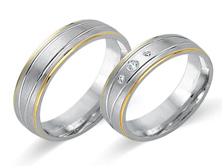 Trauringe 333 Bicolor