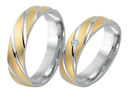 Trauringe 585 Bicolor