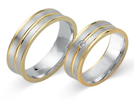 Trauringe 333 Bicolor