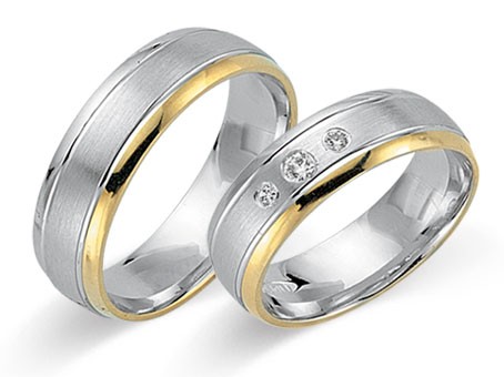 Trauringe 585 Bicolor