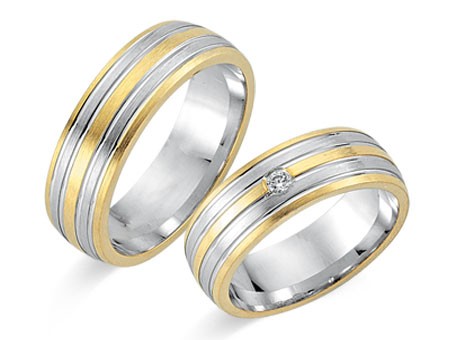 Trauringe 585 Bicolor