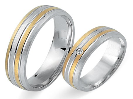 Trauringe 585 Bicolor