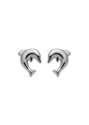 Delfin Ohrstecker aus Silber
