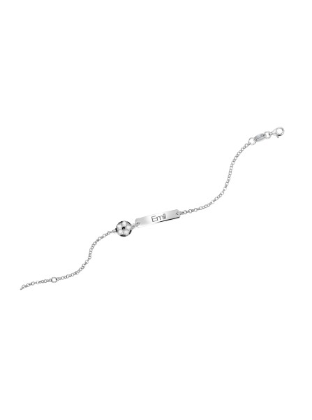 ARMBAND FUSSBALL 925 Sterling