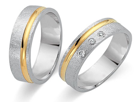 Trauringe 333 Bicolor